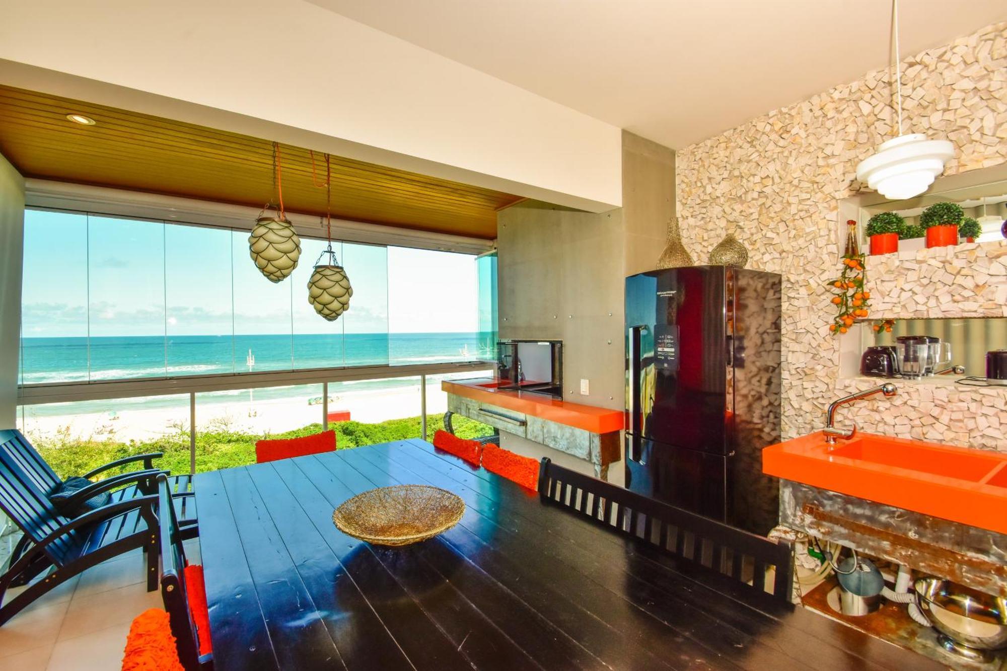 Apartamento Frente Mar Na Praia Do Santinho N880 Florianópolis Exterior foto